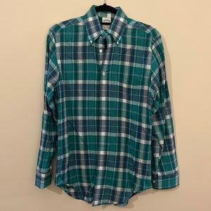 Madras cotton button down
